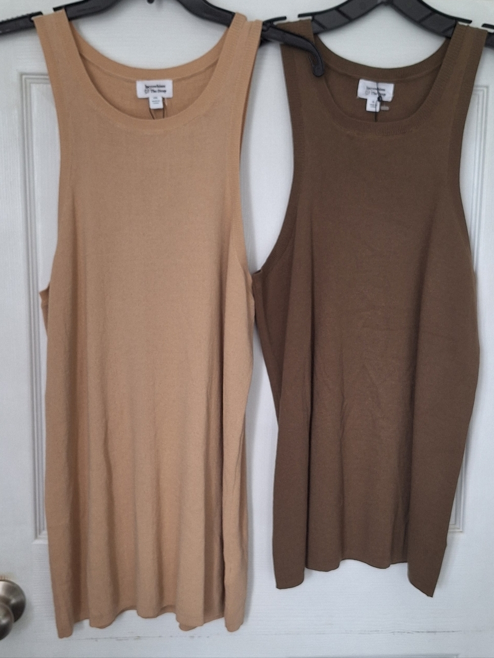 NWT The Drop Lucyswhims Knit Tank Tops XL XXL Neutral Bundle